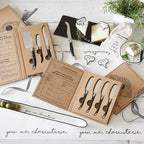 Charcuterie Spreader Set in Giftable Book Box (Set of 4)