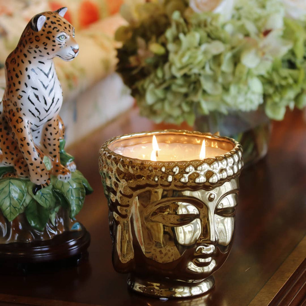 Gold Buddha Palo Santo Candle