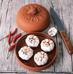 Classic Terra Cotta Garlic Baker & Roaster