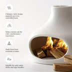Palo Santo & Sage Ceramic Chimney Burner