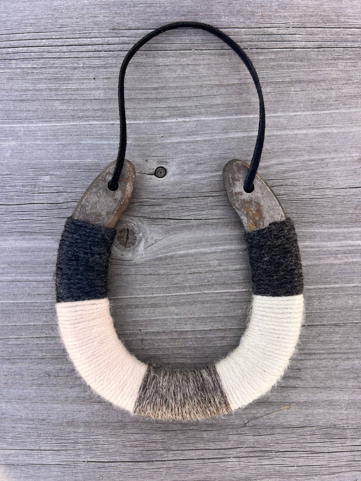 Up-cycled LUCKY horseshoe - Canyon Shadow