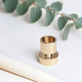 Solid Brass Minimalist Taper Candle Holder