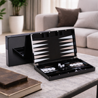 Modern Acrylic Backgammon Set