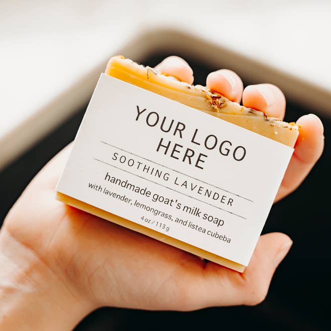 Private Label Goats Milk Soap Style 2 - with your logo!: Seaside Bay