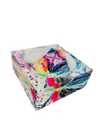 Acrylic Accent Bowl, Aura Color Burst