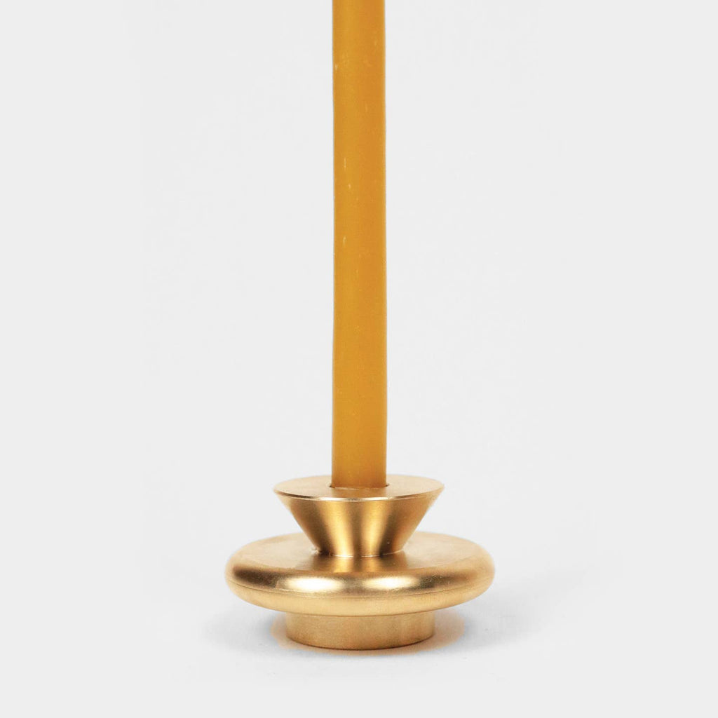 XS Solid Brass Slim Candle Holder