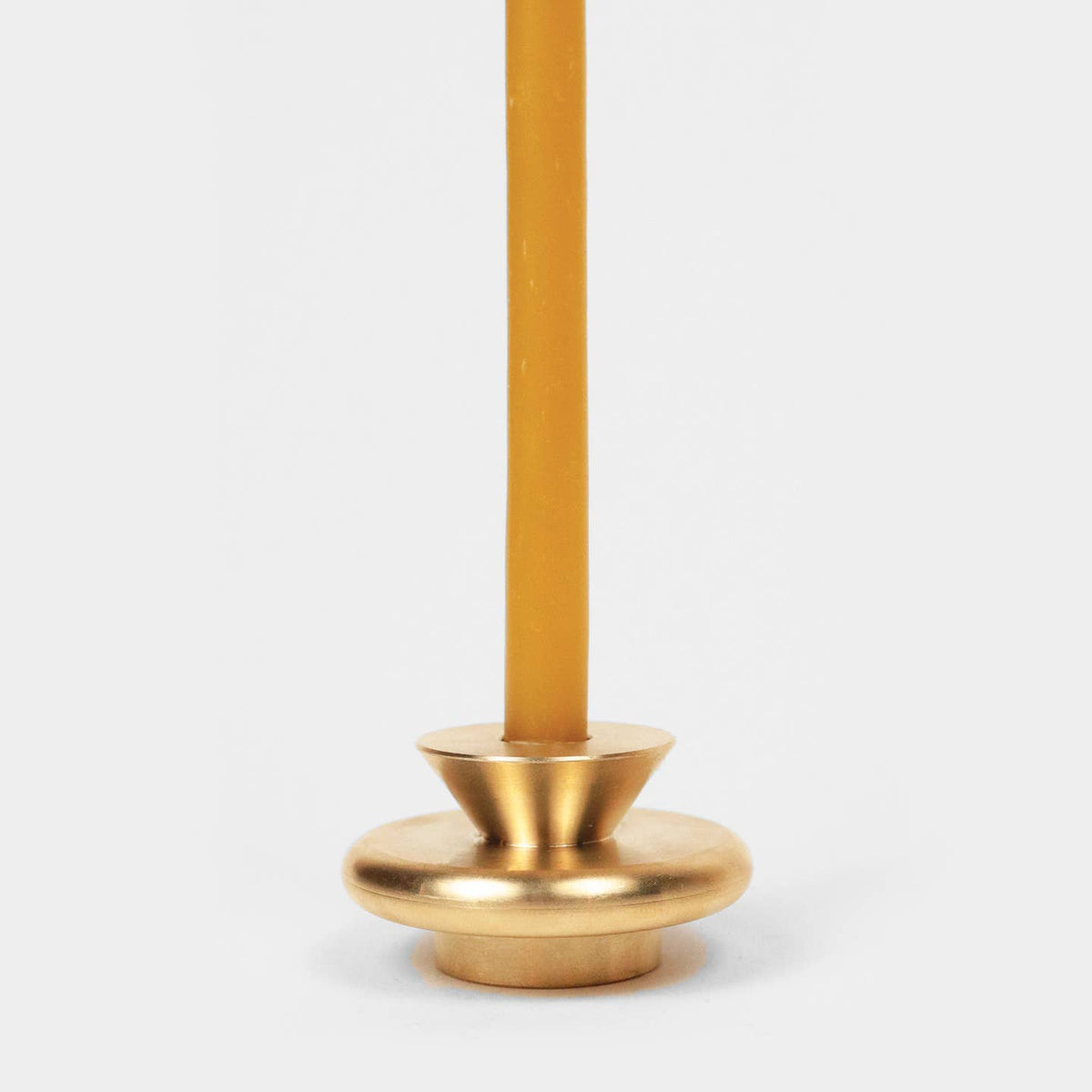 XS Solid Brass Slim Candle Holder