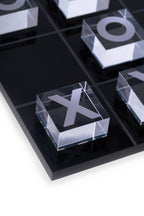 Modern Black & Clear Acrylic Tic Tac Toe Set