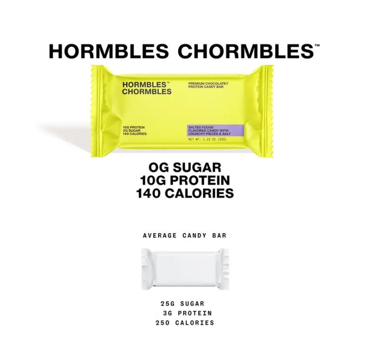 Hormbles Chormbles Salted Fudge Protein Chocolate Bar